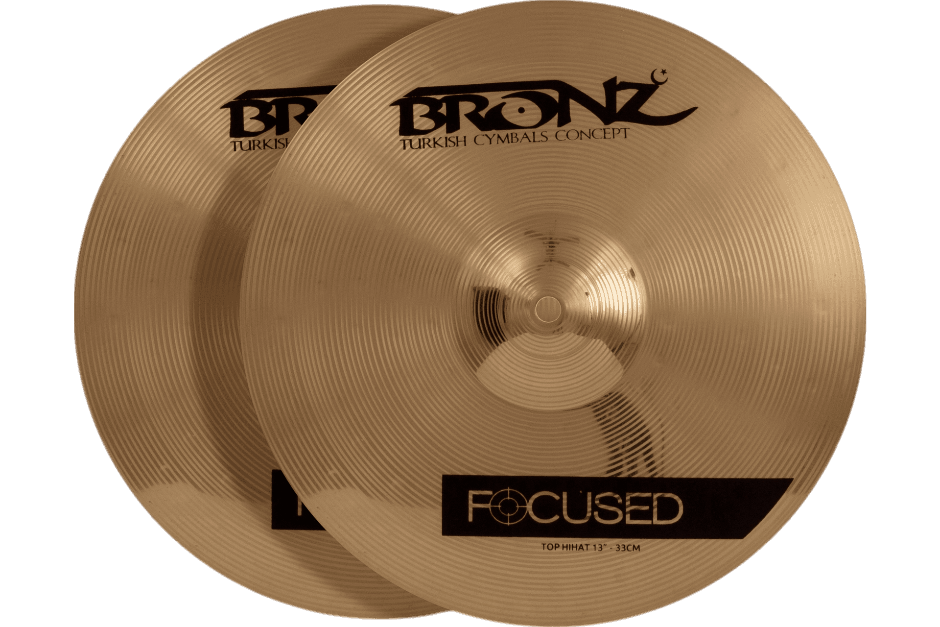 SET DE PLATILLOS SERIE FOCUS HI-HAT 13", CRASH 14", RIDE 18", FORMULA BRASS - Miniatura 4