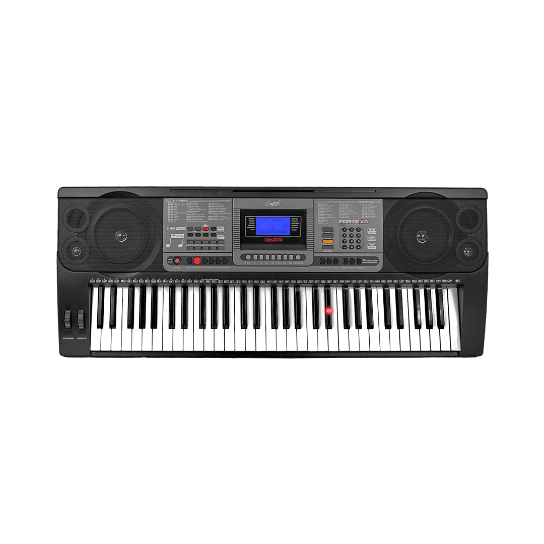 TECL 61 T, 255 TIMB, 255 RIT, 50 CANC DEMO, POLIF 16, PANT LCD, COL NEGRO - Miniatura 2