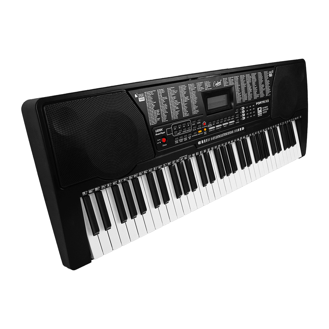 TECL 61 T, 255 TIMB, 255 RIT, 50 CANC DEMO, POLIF 16, PANT LCD, COL NEGRO - Miniatura 4