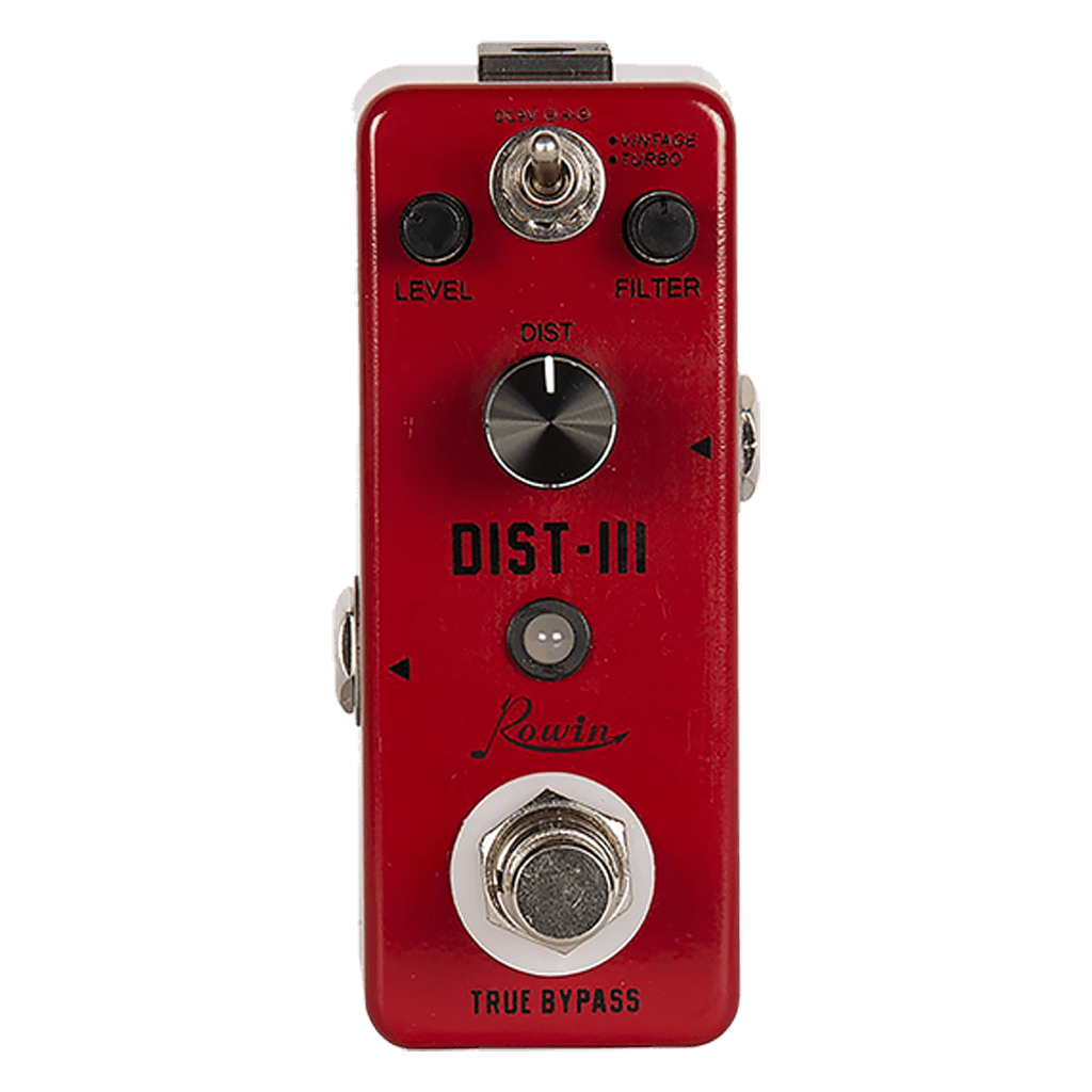 PEDAL DE EFECTO NANO DISTORSION, MATERIAL METALICO