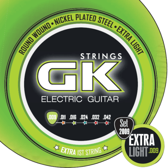 SET DE CUERDAS PARA GUITARRA ELECTRICA, GK, CALIBRE 0.09 MM - Miniatura 2