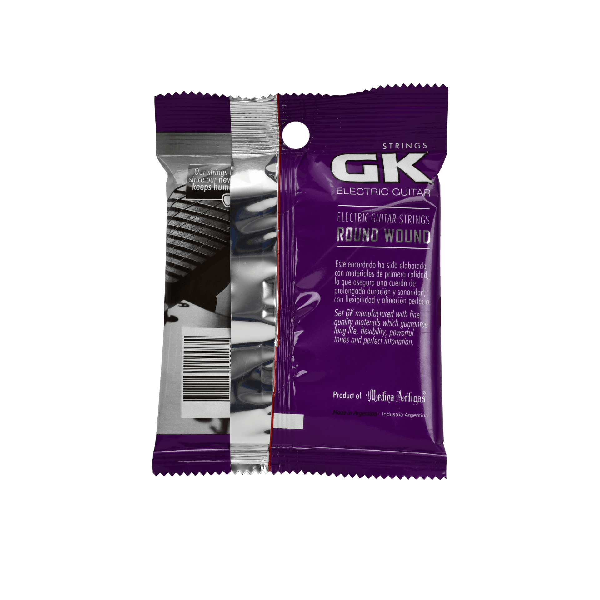 SET DE CUERDAS PARA GUITARRA ELECTRICA, GK, CALIBRE 0.10 MM - Miniatura 3