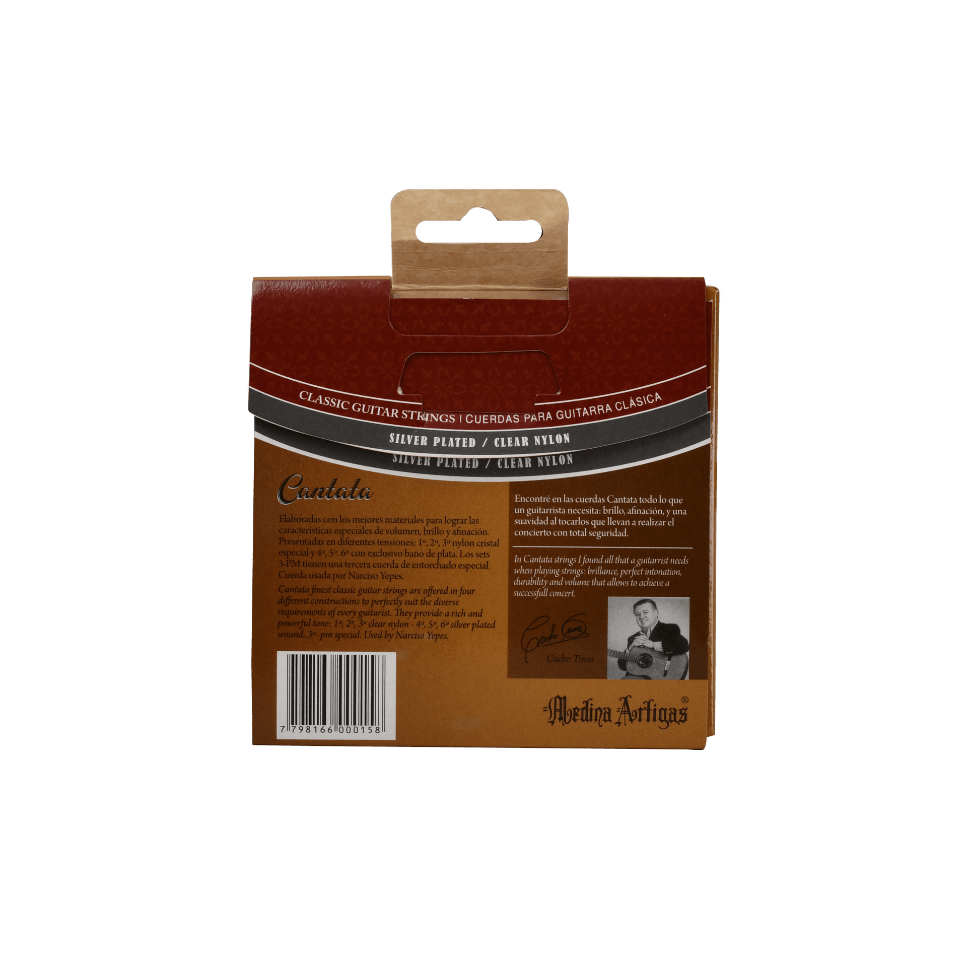 SET DE CUERDAS PARA GUITARRA CLASICA, TENSION SUAVE, CANTATA - Miniatura 3