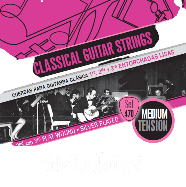 SET DE CUERDAS PARA GUITARRA CLASICA, TENSION MEDIA, MICROENTORCHADO - Miniatura 2