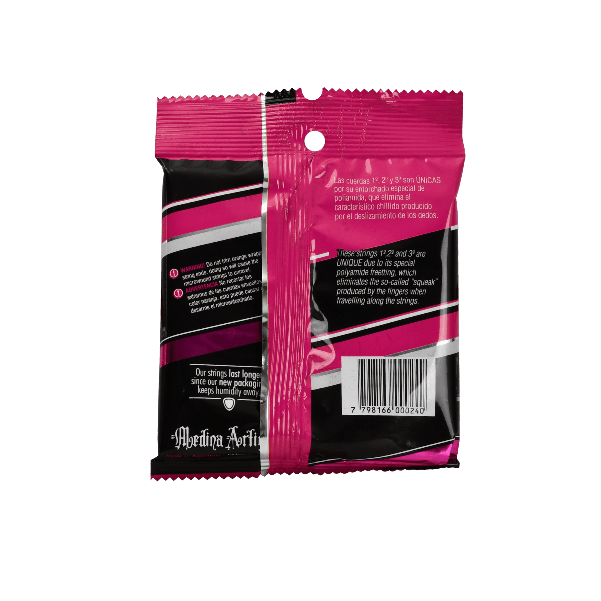 SET DE CUERDAS PARA GUITARRA CLASICA, TENSION MEDIA, MICROENTORCHADO - Miniatura 3