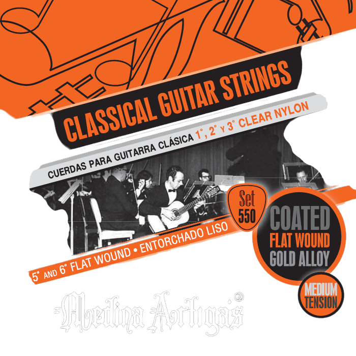 SET DE CUERDAS PARA GUITARRA CLASICA, TENSION MEDIA, COBALTO, ENTORCHADO LISO - Miniatura 2