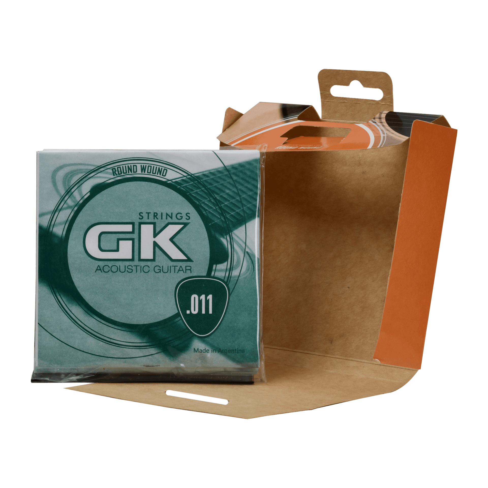 SET DE CUERDAS PARA GUITARRA ACUSTICA O ELECTRACUSTICA, GK, CALIBRE 0.11 MM - Miniatura 6