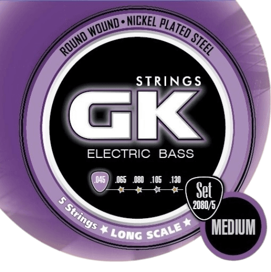 SET DE CUERDAS PARA BAJO ELECTRICO DE 5 CUERDAS, GK, ACERO NIQUELADO CALIBRE 0.45 - 1.30 MM - Miniatura 2