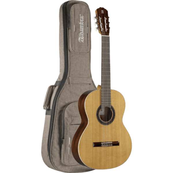 GUITARRA CLASICA 39", COLOR NATURAL, ACABADO DE ALTO BRILLO, TAPA DE CEDRO MACIZO , FONDO Y AROS DE SAPELLI, CUERDAS D ADDARIO, INCLUYE ESTUCHE DE 10MM DE ESPESOR - Miniatura 4