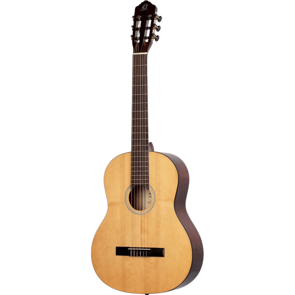 GUITARRA CLASICA 39", COLOR NATURAL, ACABADO LACADO ALTO BRILLO, TAPA DE ABETO, FONDO Y AROS DE CATALPA, CUERDAS ORTEGA - Miniatura 7