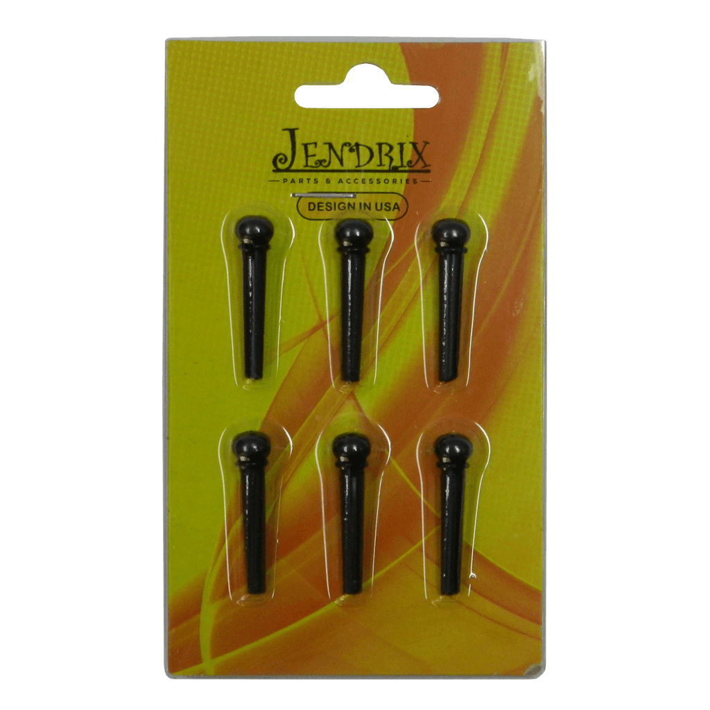 ANCLAJE PARA CUERDAS DE GUITARRA ACUSTICA DE COLOR NEGRO