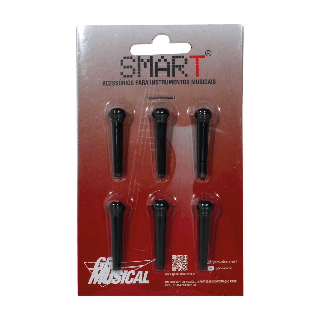 ANCLAJE PARA CUERDAS DE GUITARRA ACUSTICA DE COLOR NEGRO - Miniatura 2