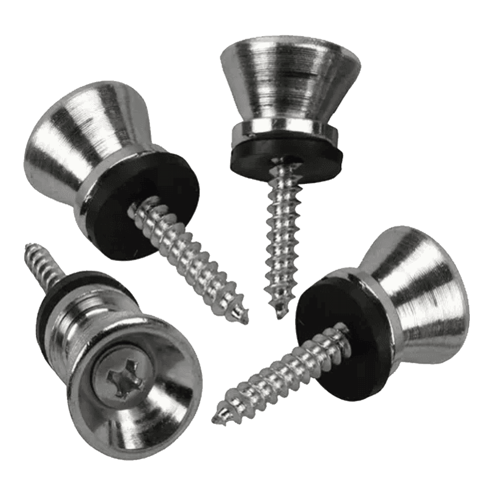 BOTON PARA SOSTENER CORREA, MATERIAL METAL, COLOR NIQUELADO, INCLUYE TORNILLO