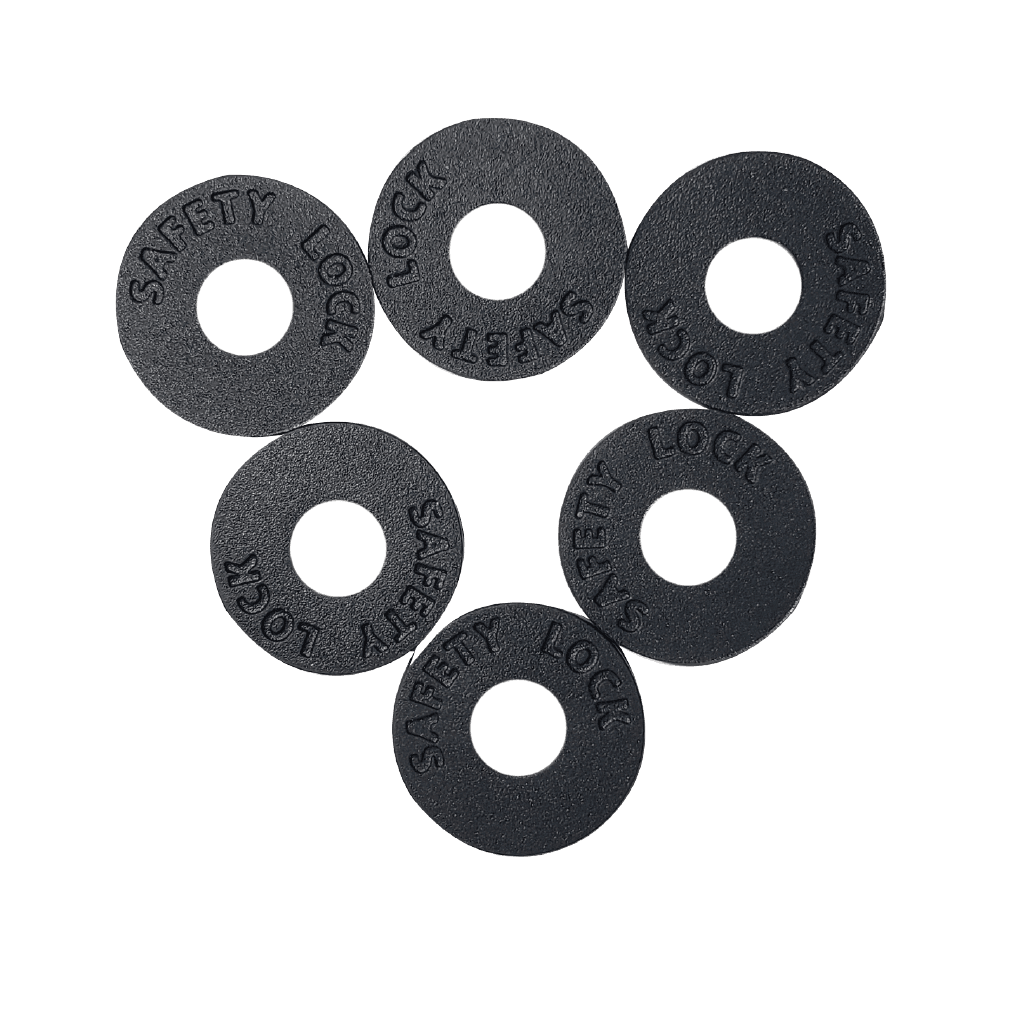 ARANDELA DE CAUCHO PARA AJUSTAR LA CORREA AL  SUJETADOR DE CORREA, COLOR NEGRO, 6PCS BLISTER - Miniatura 2