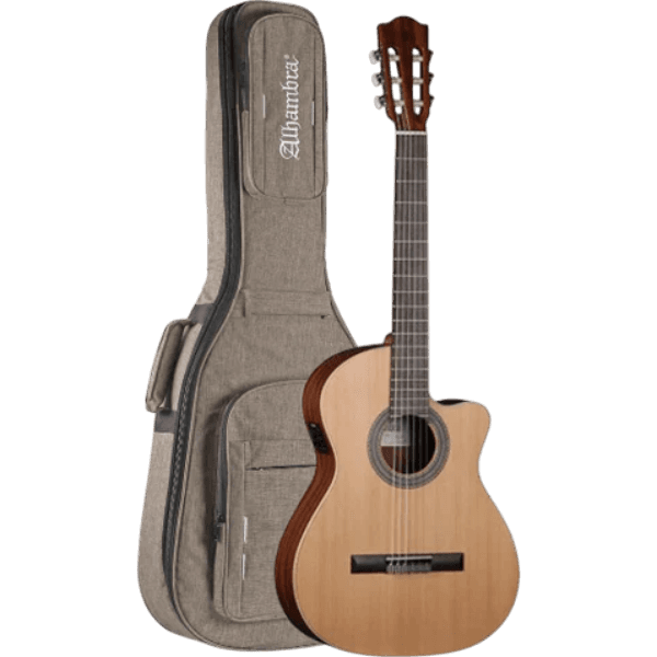 GUITARRA ELECTROCLASICA 39", CUTAWAY, CON EQ FISHMAN, COLOR NATURAL ACABADO MATE, TAPA DE CEDRO MACIZO, FONDO Y AROS DE WENGUE, CUERDAS D ADDARIO,  INCLUYE BOLSO DE 10MM DE ESPESOR - Miniatura 8