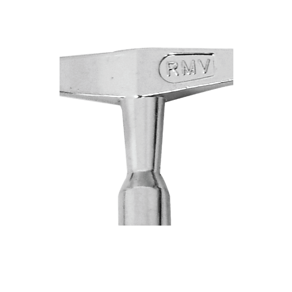 LLAVE PARA AFINAR TAMBORES DE BATERIAS TIPO MAPEX, NIQUELADA