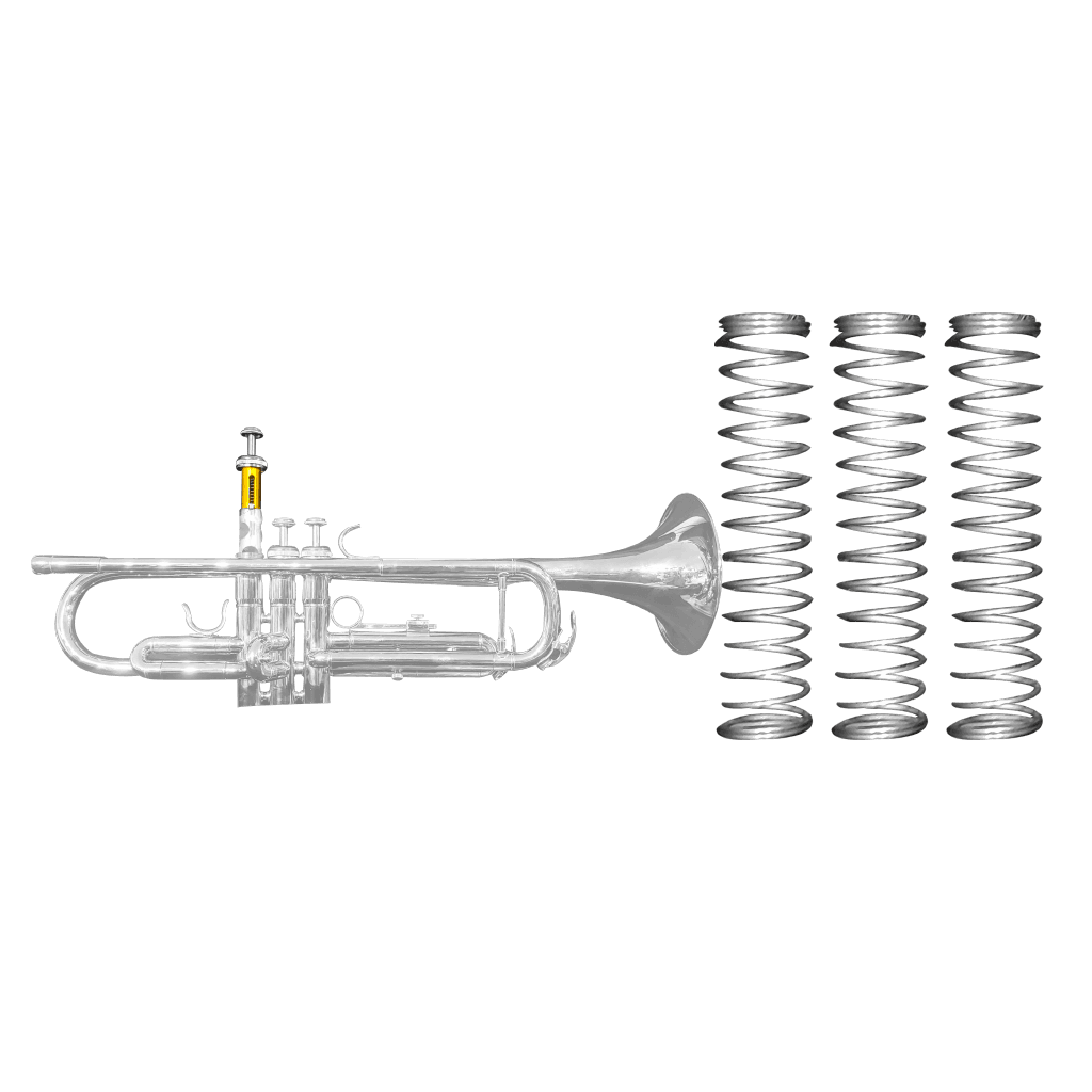 RESORTE PARA PISTON DE TROMPETA, DIAMETRO 9MM, CROMADO