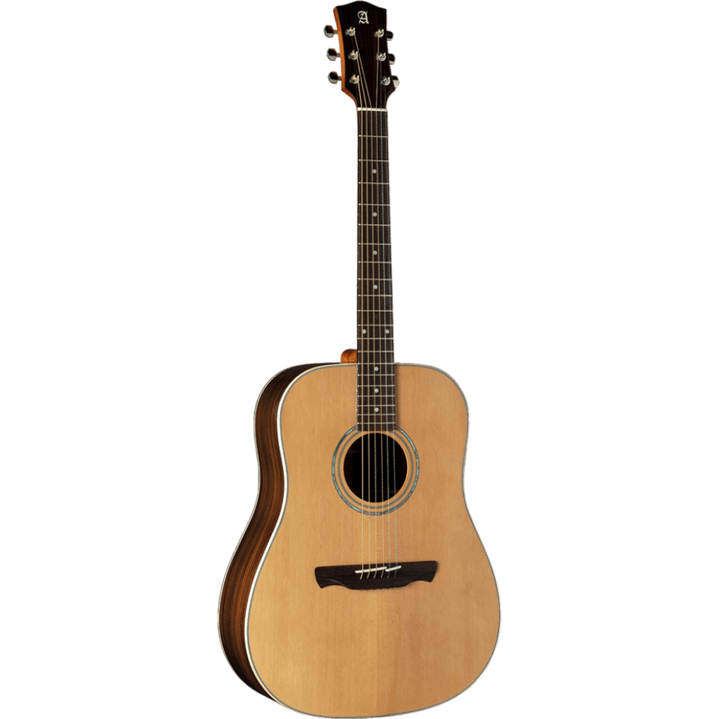 GUITARRA ACUSTICA 41", CUTAWAY COLOR NATURAL, ACABADO ALTO BRILLO, TAPA DE CEDRO MACIZO, FONDO Y AROS DE PALOSANTO, CUERDAS D ADDARIO, INCLUYE BOLSO DE 10MM DE ESPESOR - Miniatura 2