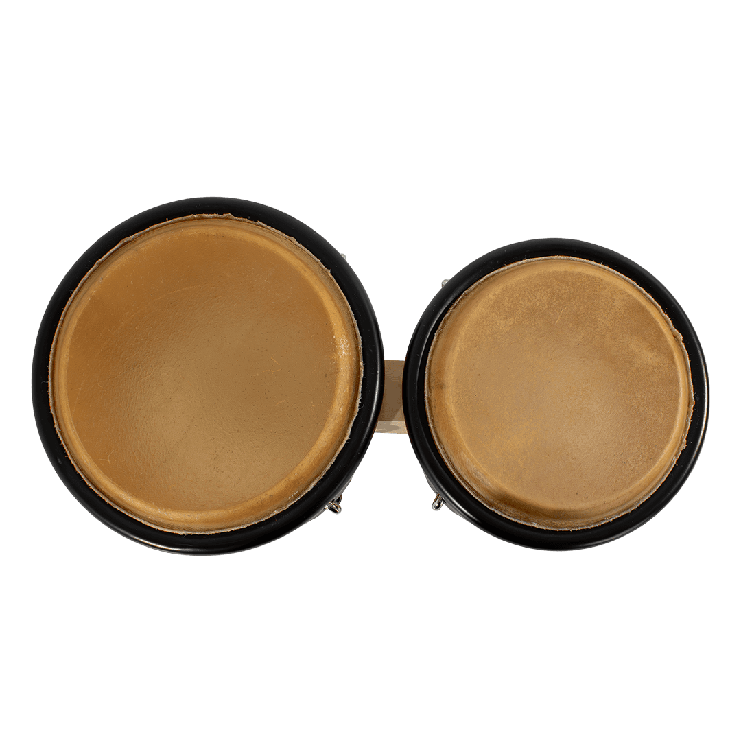 BONGO 7.5 - 8.5", DE MADERA COLOR NATURAL, CON ARO NEGRO, INCLUYE LLAVE PARA AFINAR - Miniatura 4