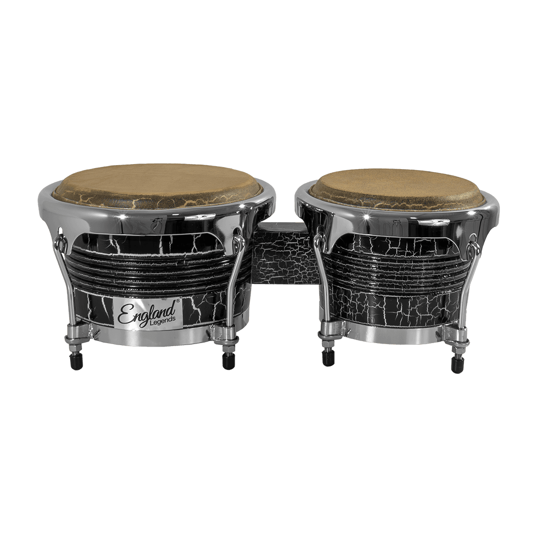 BONGO 7.5 - 8.5", DE MADERA COLOR NEGRO, CON ARO CROMADO, INCLUYE LLAVE PARA AFINAR - Miniatura 2