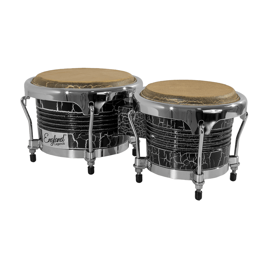 BONGO 7.5 - 8.5", DE MADERA COLOR NEGRO, CON ARO CROMADO, INCLUYE LLAVE PARA AFINAR - Miniatura 4