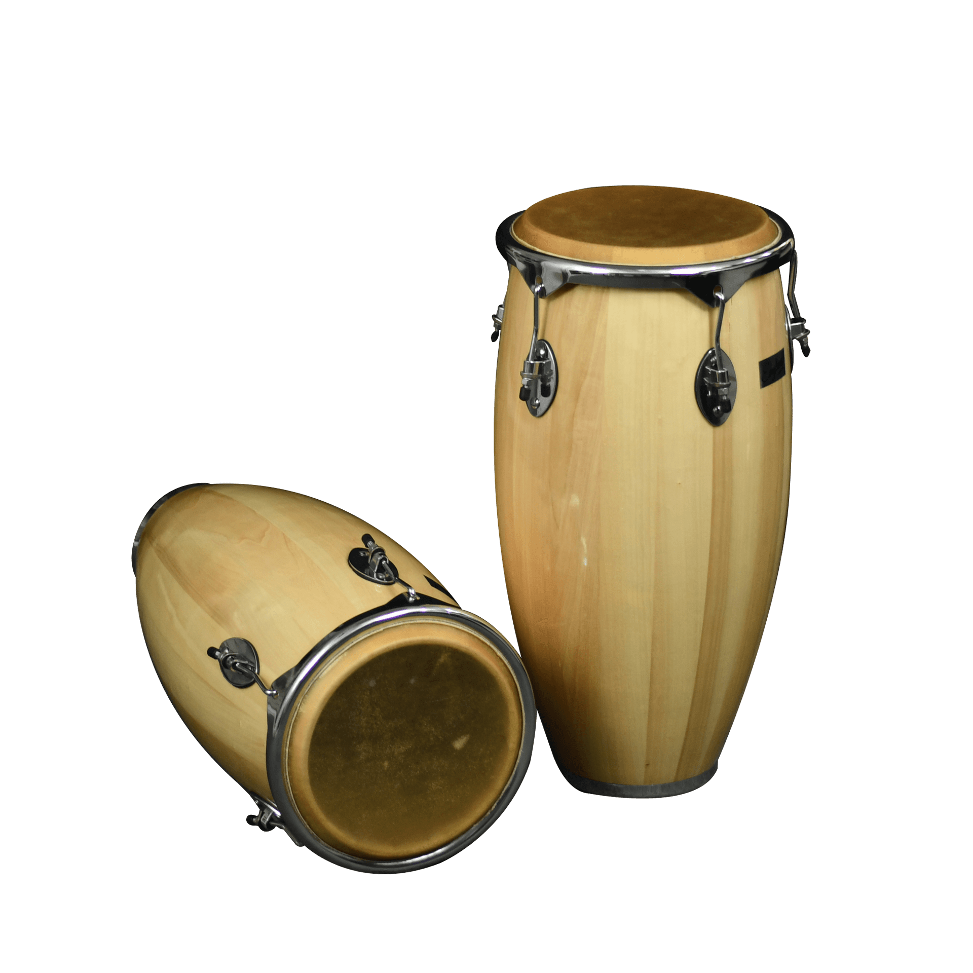 SET DE CONGAS 11 - 12", MADERA DE ARCE COLOR NATURAL, CON ARO NIQUELADOS, INCLUYE SOPORTE - Miniatura 9