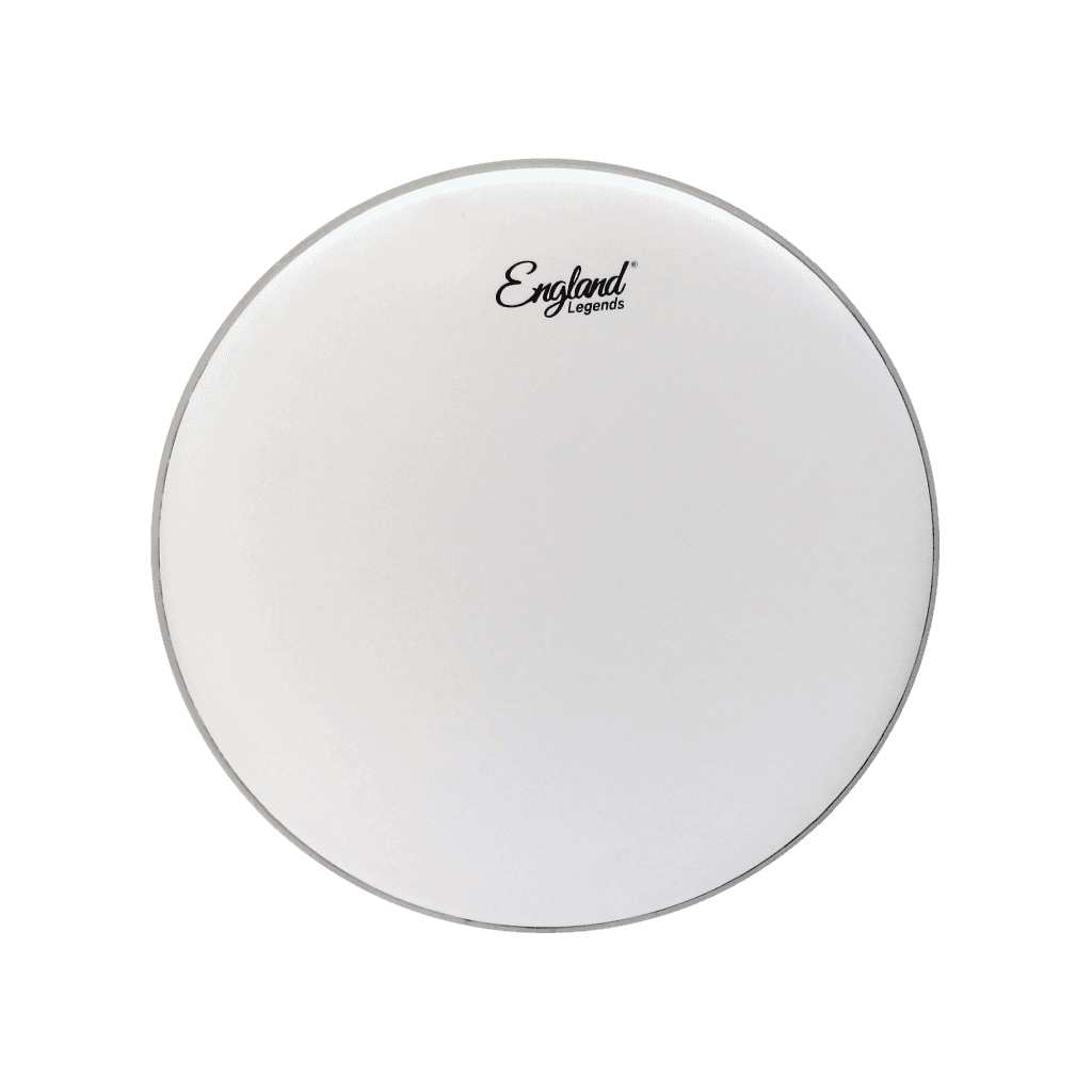 PARCHE 22" PARA BOMBO, LISO UNA CAPA, COLOR BLANCO