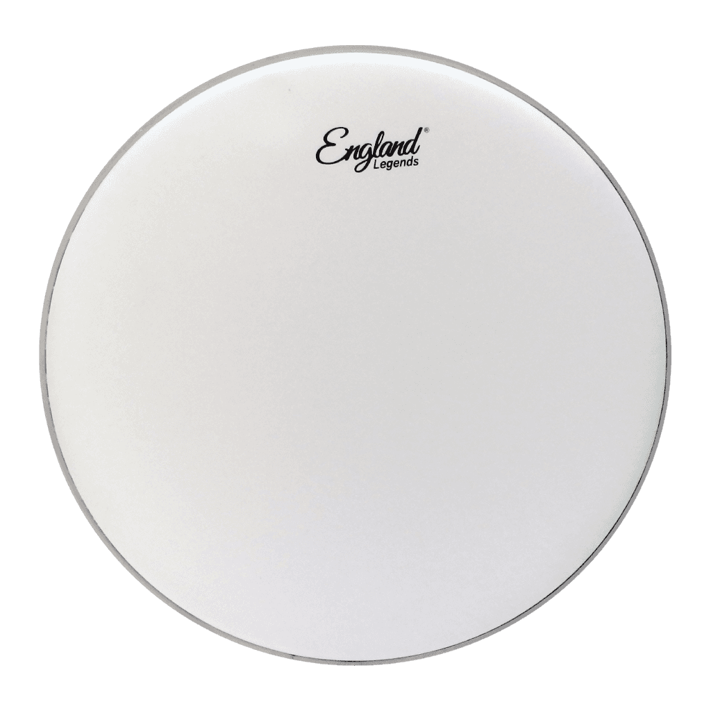 PARCHE 22" PARA BOMBO, LISO UNA CAPA, COLOR BLANCO