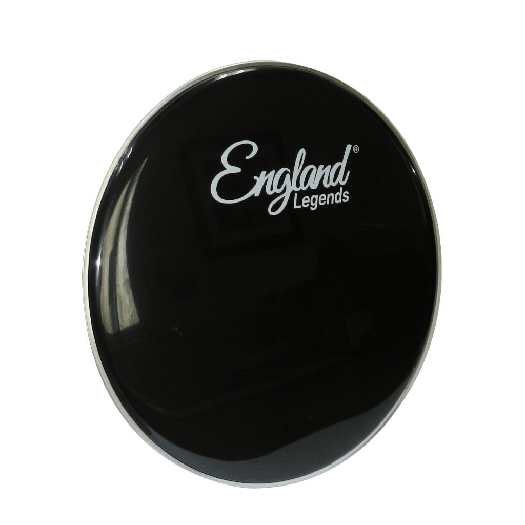 PARCHE 22" PARA BOMBO, FRONTAL DE COLOR NEGRO DE UNA CAPA, CON ORIFICIO