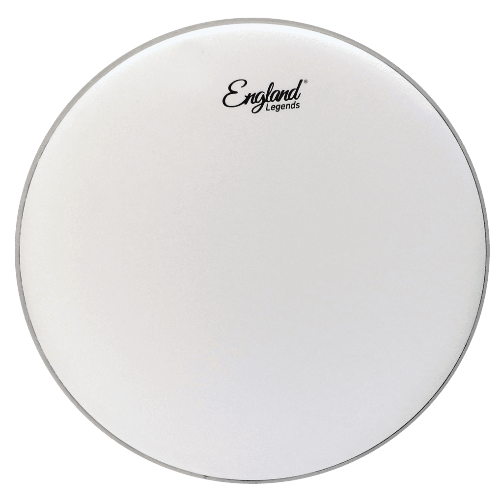 PARCHE 16" PARA TAMBOR, RUGOSO, BLANCO DE UNA CAPA