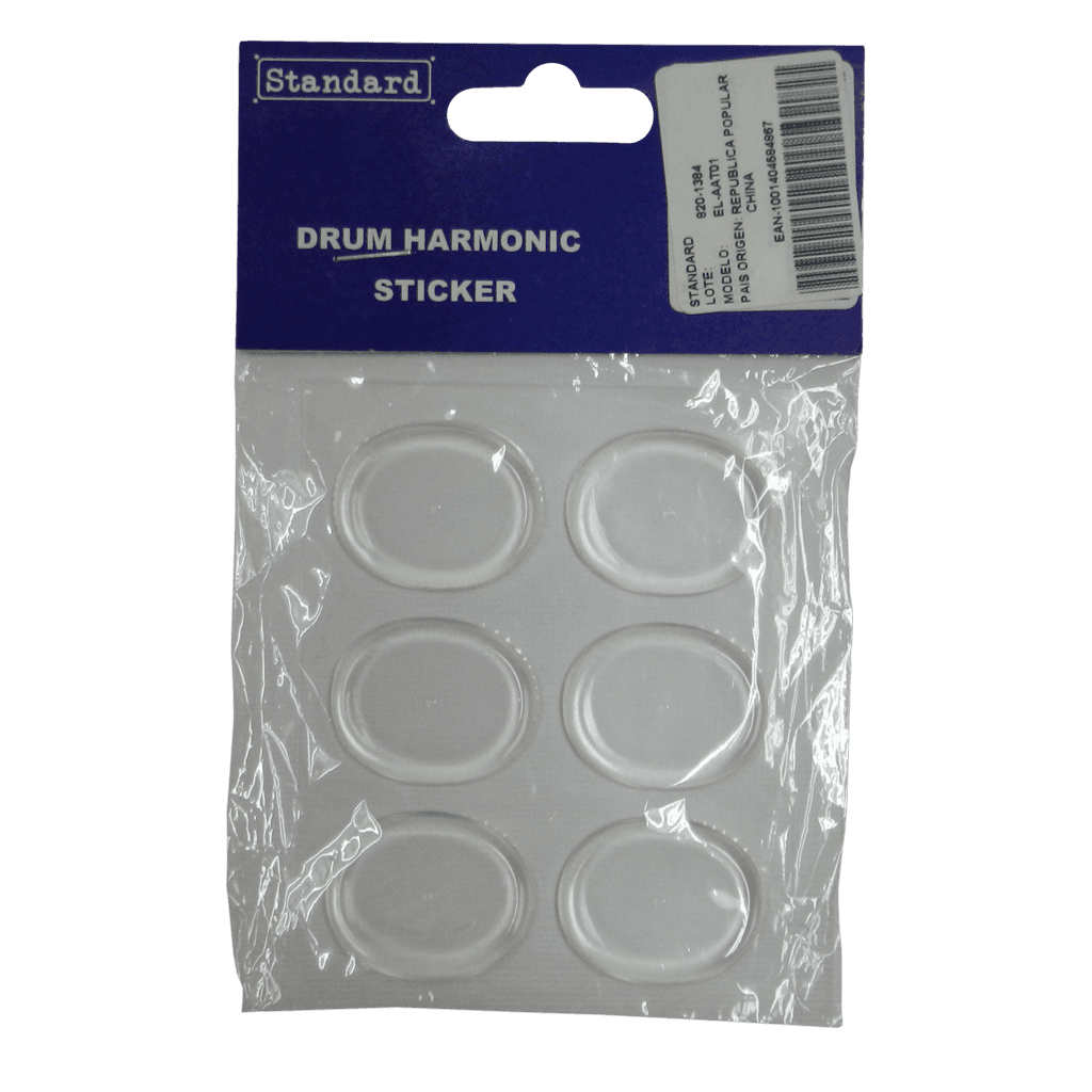 SET DE APAGADORES DE ARMONICOS PARA TAMBORES ACUSTICOS, 6 ALMOHADILLAS DE GEL ADHESIVO