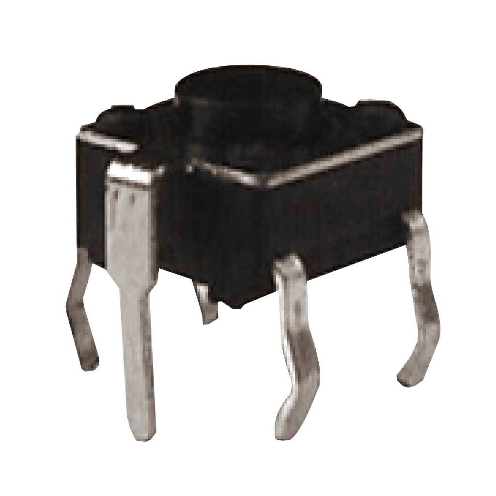 MINI PULSADOR, 4 PINES + 1 PINES BASE