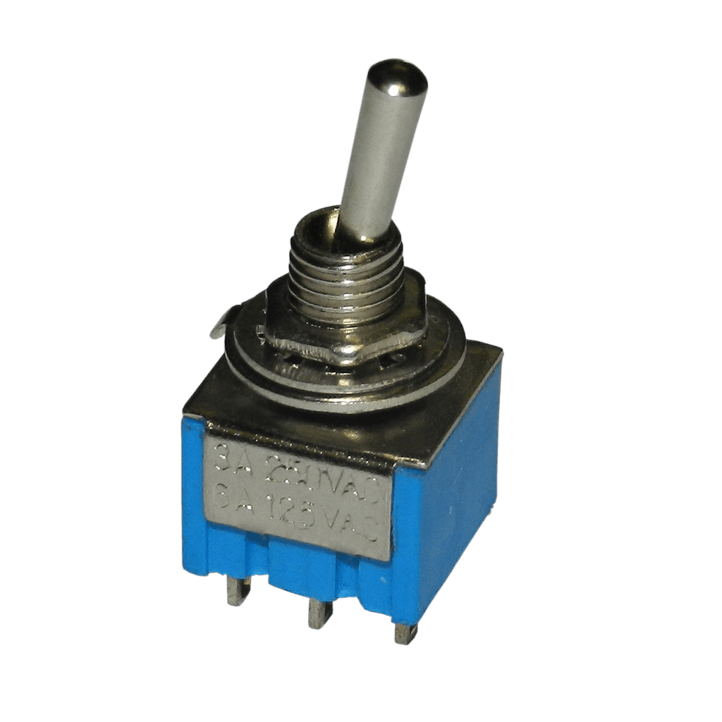 SWITCH OJO DE CANGREJO, PALANCA, 3 POSICIONES, 6 PINES, ON/OFF/ON, 250V, 2A