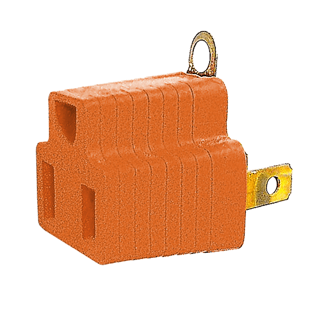 ADAPTADOR ELECTRICO, 3 PINES A 2 PINES PLANAS