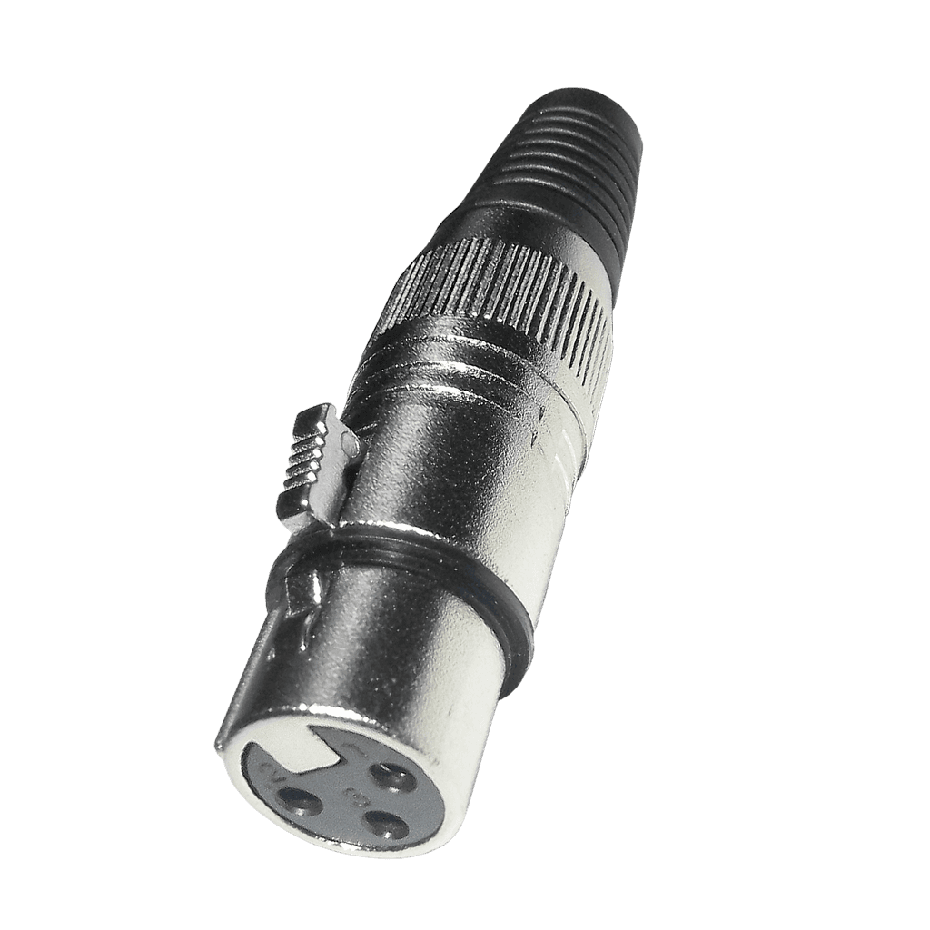 JACK XLR, 3 PINES, METALICO