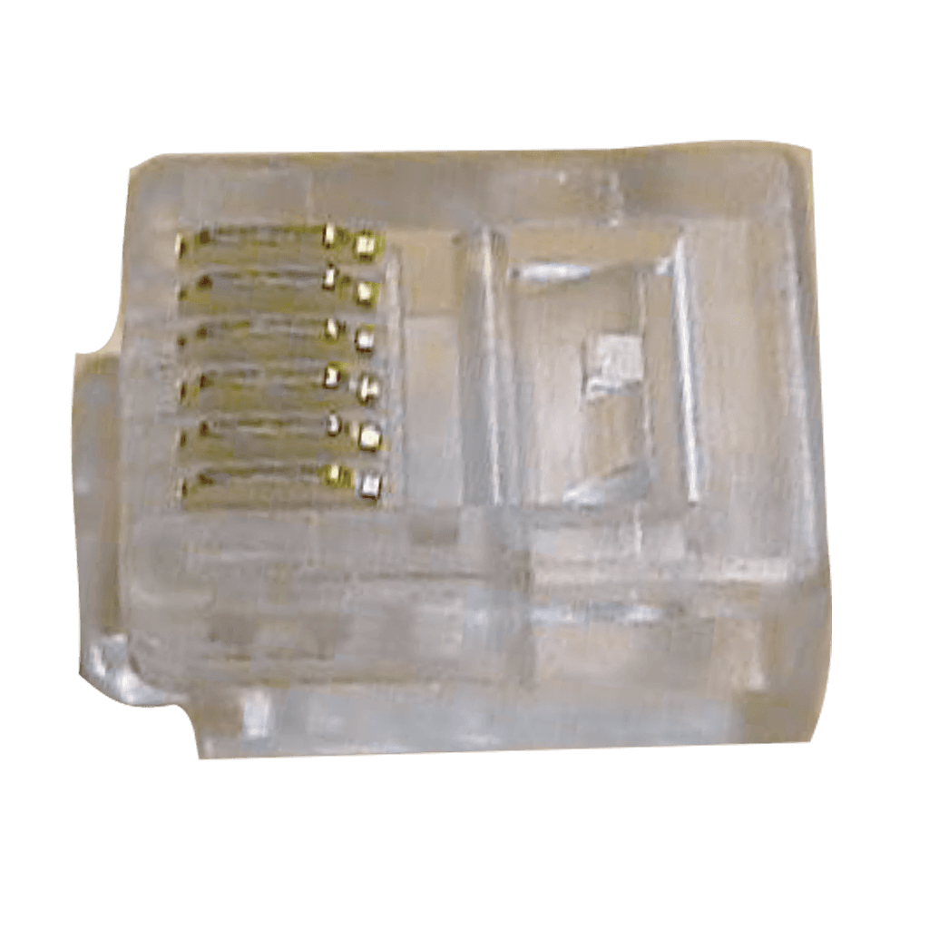 CONECTOR PLUG RJ-12 6P6C, 6 CONTACTOS