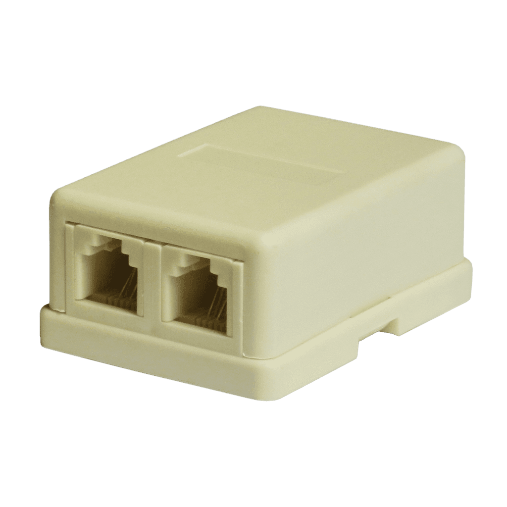 CAJETIN RJ-11 SOBREPUESTO TELEFONICO, 1 PUERTO