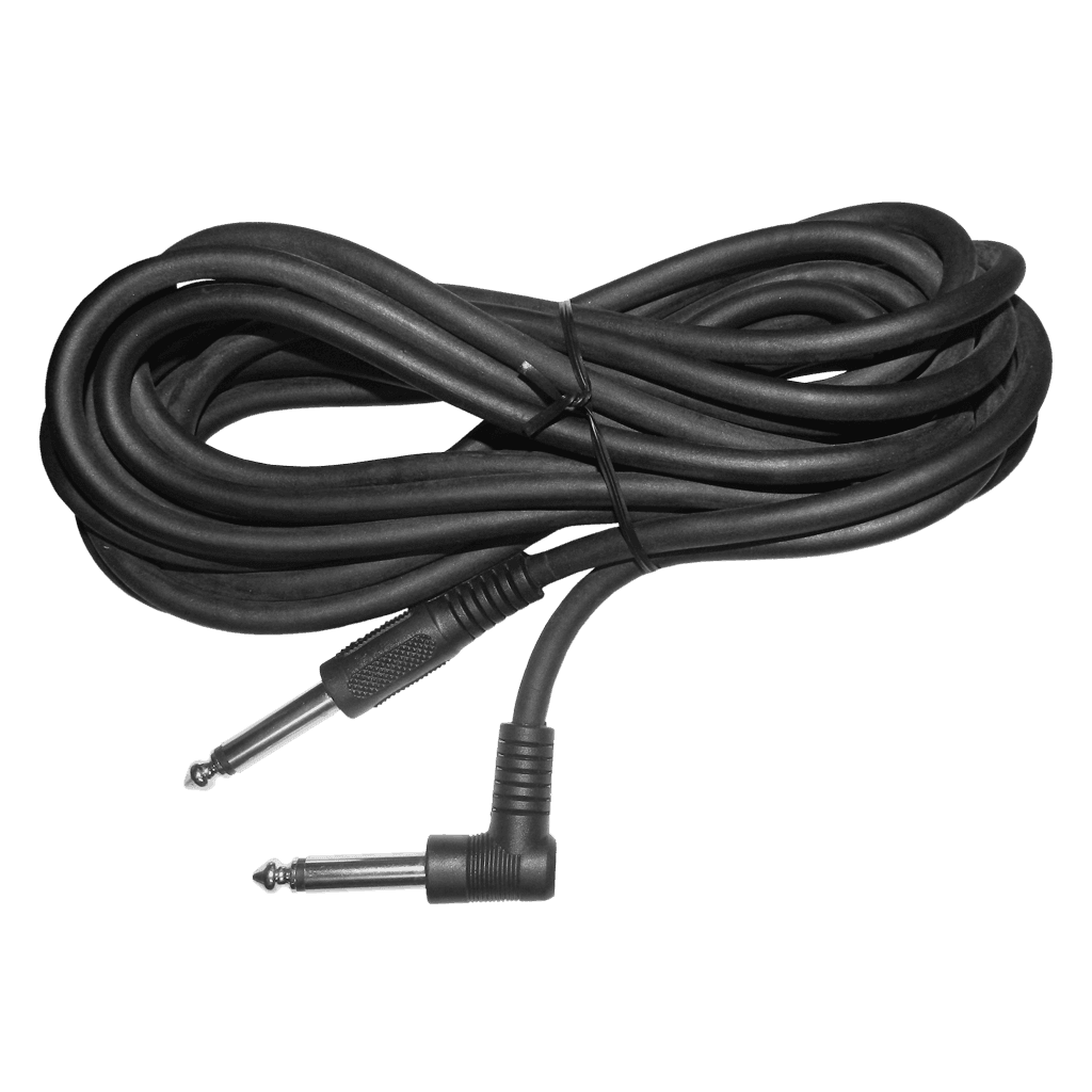 CABLE DE AUDIO, PLUG 6.3MM MONO EN L A PLUG 6.3MM MONO, 4.5MTS