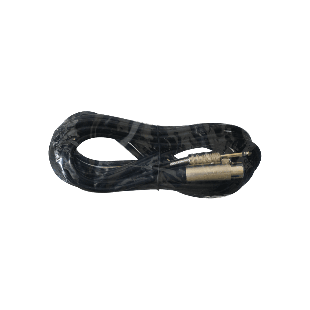 CABLE PARA MICROFONO, PLUG 6.3MM MONO A JACK XLR, 5MTS