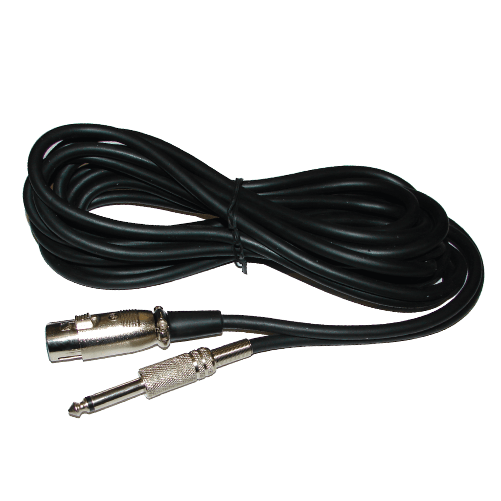 CABLE PARA MICROFONO, PLUG 6.3MM MONO A JACK XLR, 5MTS