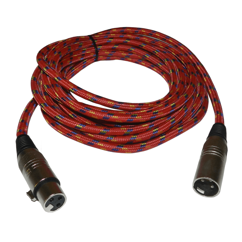 CABLE PARA MICROFONO, PLUG XLR A JACK XLR, CON MALLA, 5MTS