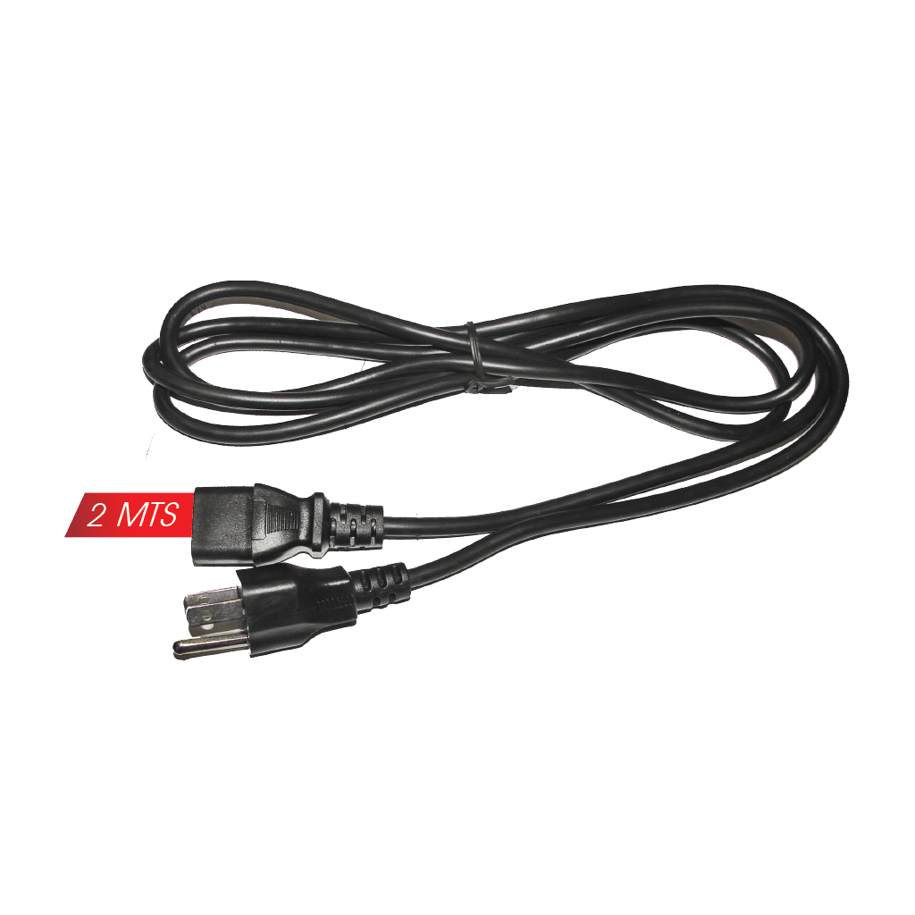 CABLE DE PODER POLARIZADO, 10A, LONGITUD DE CABLE 2 MTS