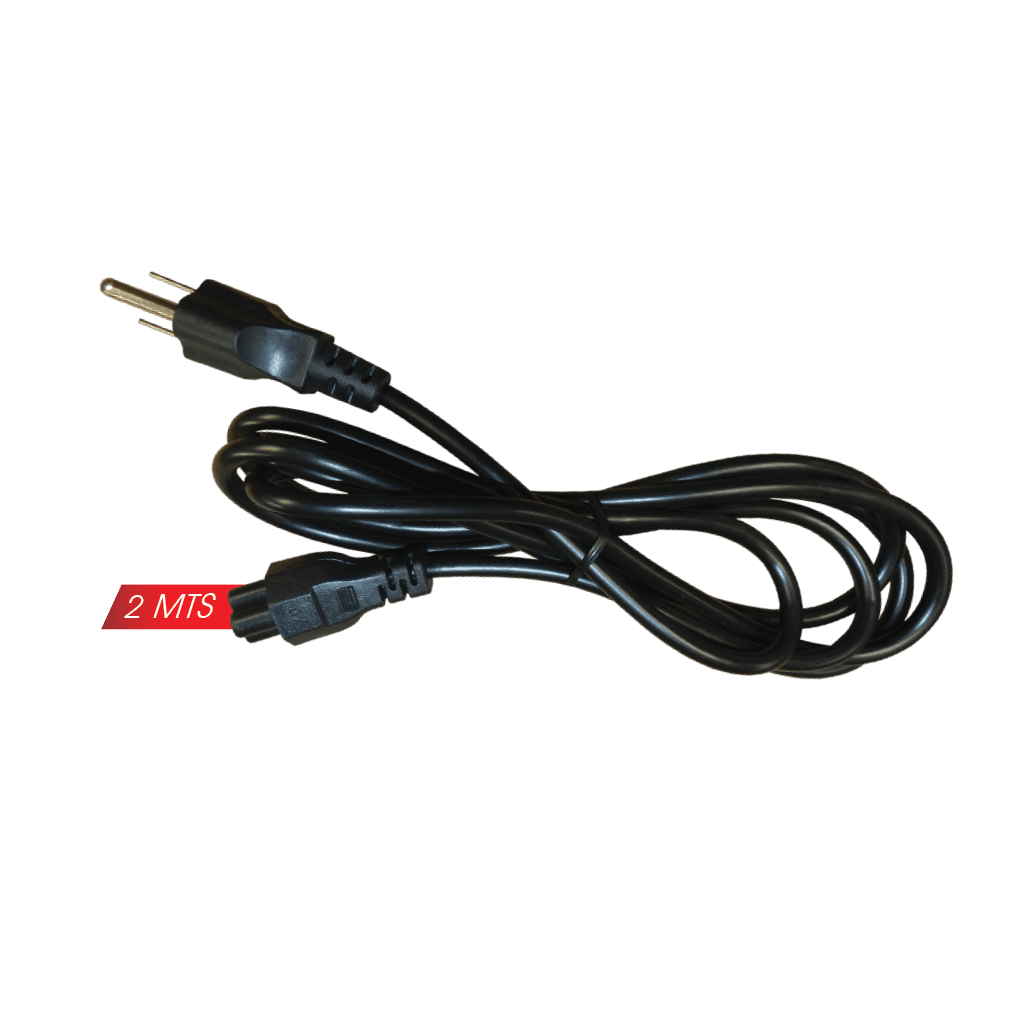 CABLE DE PODER CON CONECTOR TREBOL, LONGITUD DE CABLE 2 MTS