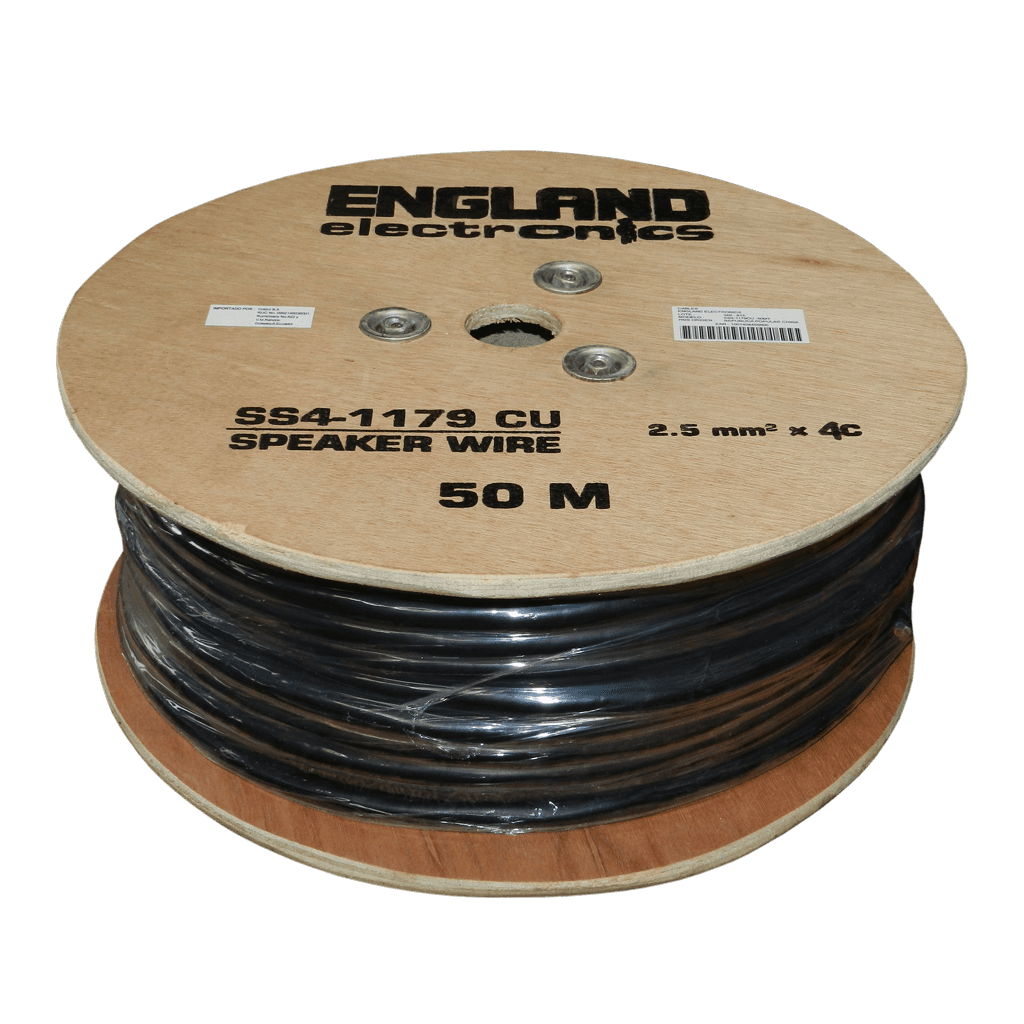 CABLE CONCENTRICO PARA PARLANTE, CALIBRE 14, 100% COBRE, 4 VIAS