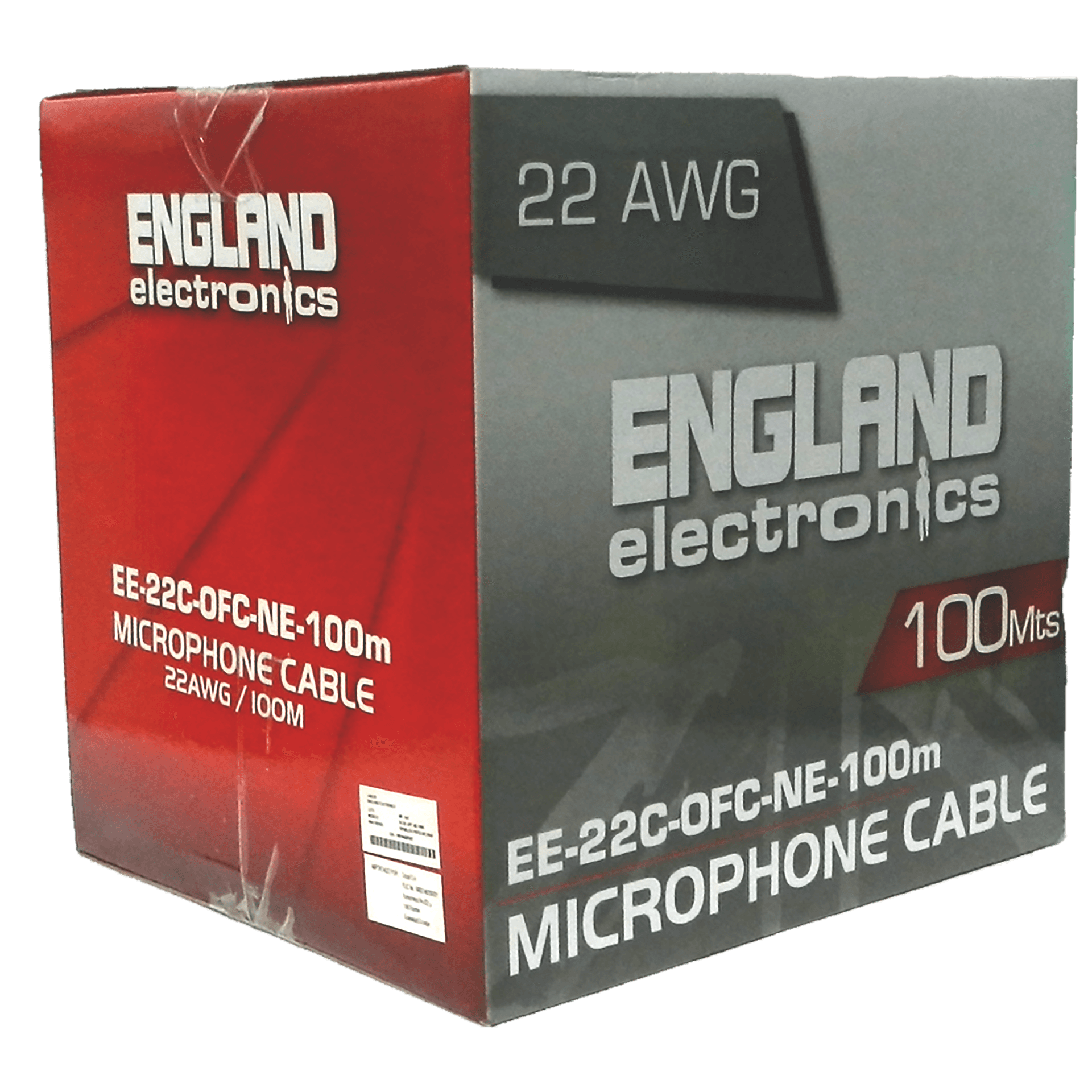 CABLE PARA MICROFONO, CALIBRE 22, 100 MTS, 100% COBRE, OFC