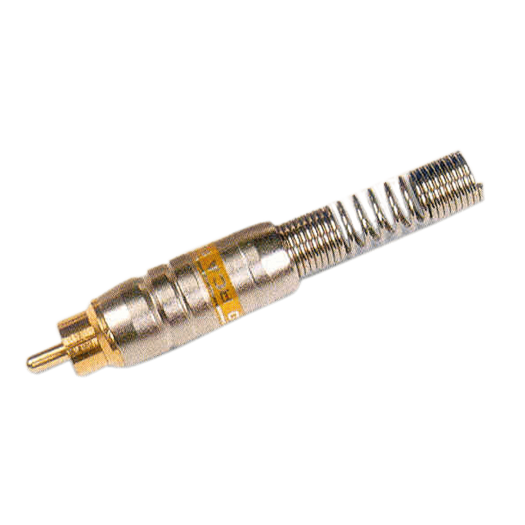 PLUG RCA, CON RESORTE, METALICO