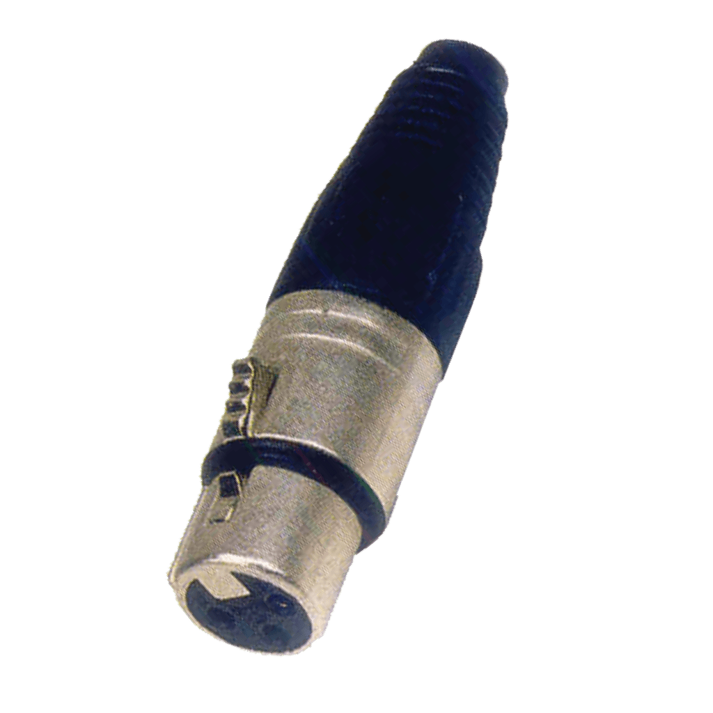 JACK XLR, 3 PINES, METALICO