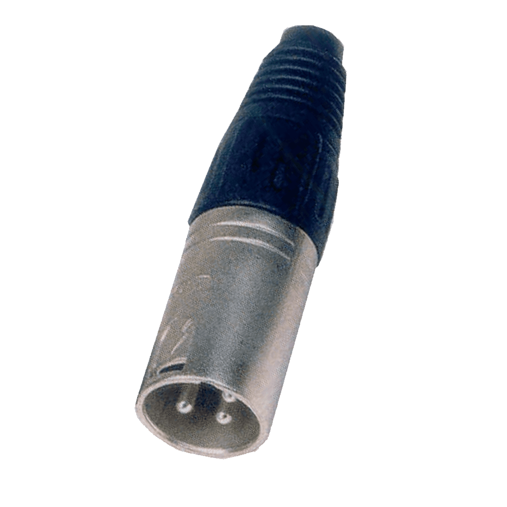 PLUG XLR, 3 PINES, METALICO