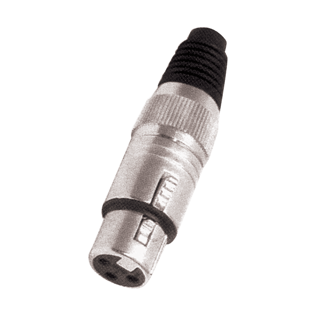 JACK XLR, 3 PINES, METALICO