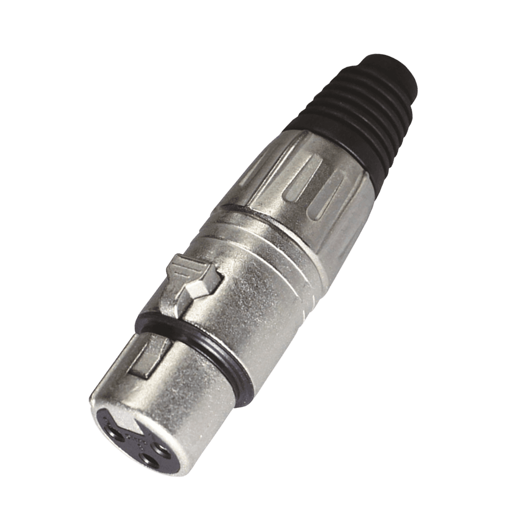 JACK XLR, 3 PINES, METALICO